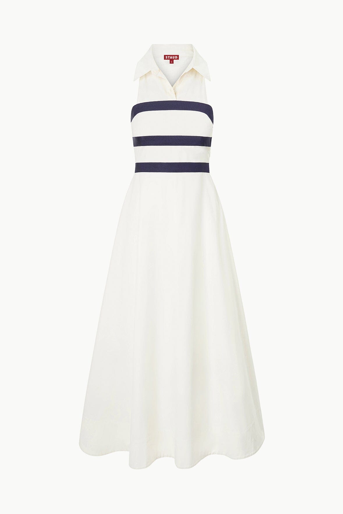 Image CAPTAIN DRESS | IVORY NAVY 5 of 6 and Clicking this image will trigger a zoom pop-up