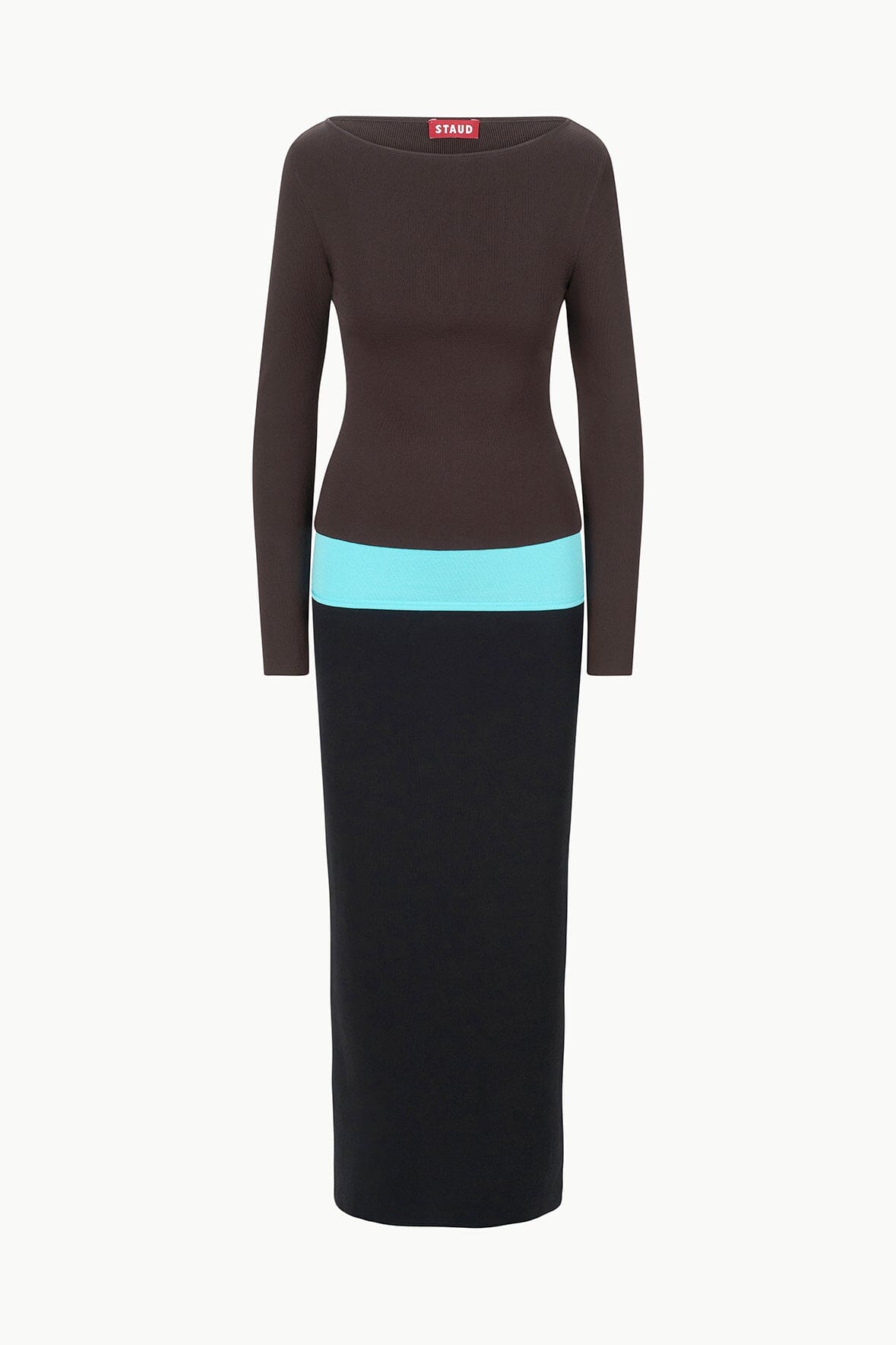 Image CARILO DRESS | EARTH AQUA BLACK 6 of 6 and Clicking this image will trigger a zoom pop-up