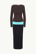 Image CARILO DRESS | EARTH AQUA BLACK 6 of 6