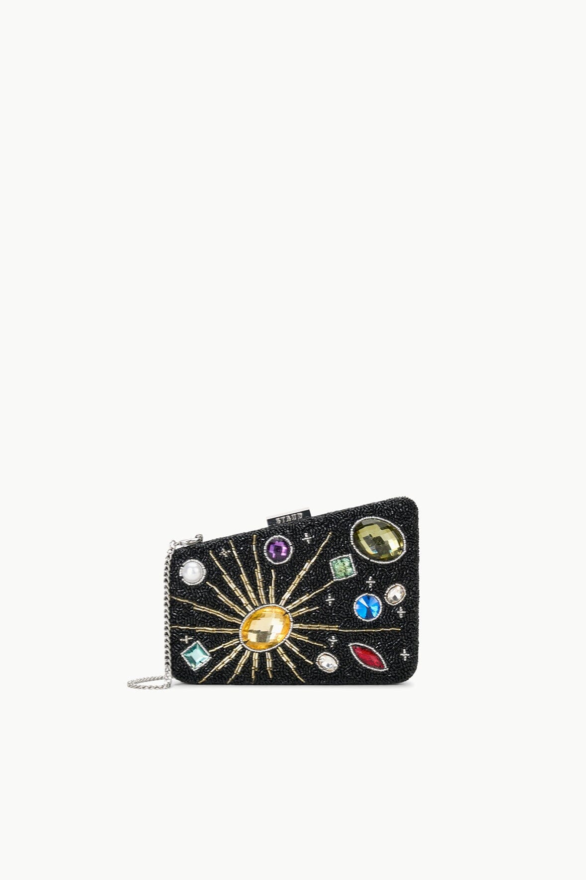 Image CARMELLA BEADED CLUTCH | BLACK CELESTIAL 1 of 7 and Clicking this image will trigger a zoom pop-up