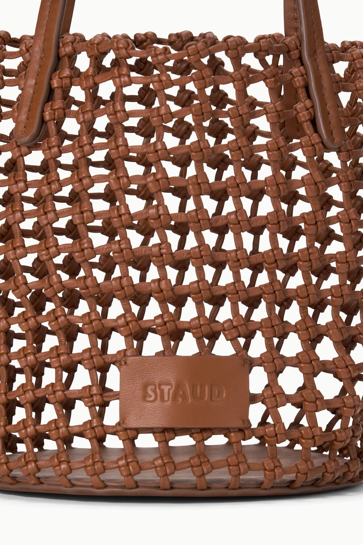 STAUD かごバッグ ブラウン STAUD CARO BUCKET BAG TAN