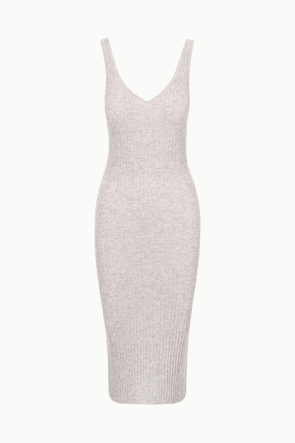 Image DANA CASHMERE DRESS | HEATHER GREY 5 of 5 and Clicking this image will trigger a zoom pop-up