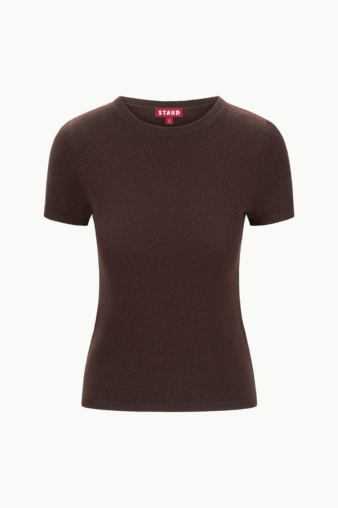 Image EASY CASHMERE TEE | DARK CHOCOLATE 4 of 4 and Clicking this image will trigger a zoom pop-up