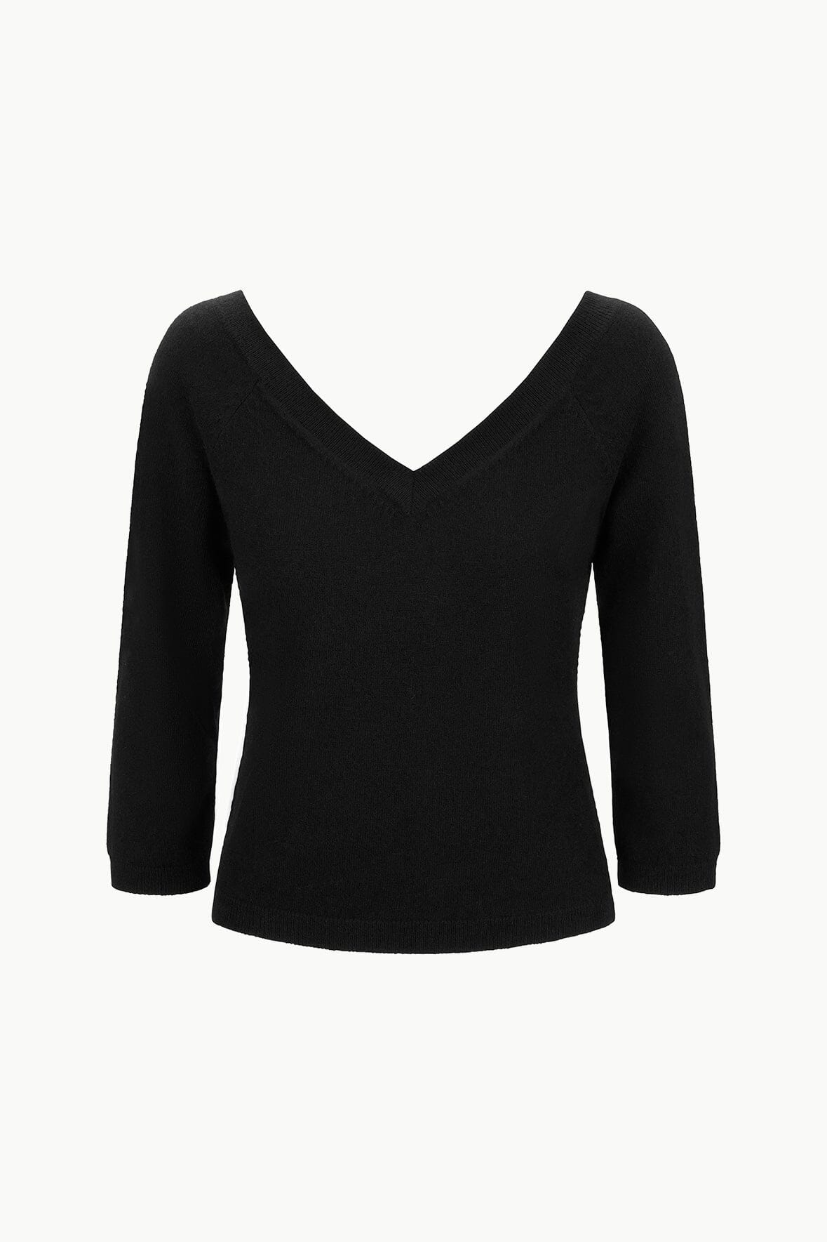 Image MICK CASHMERE SWEATER | BLACK 6 of 6 and Clicking this image will trigger a zoom pop-up