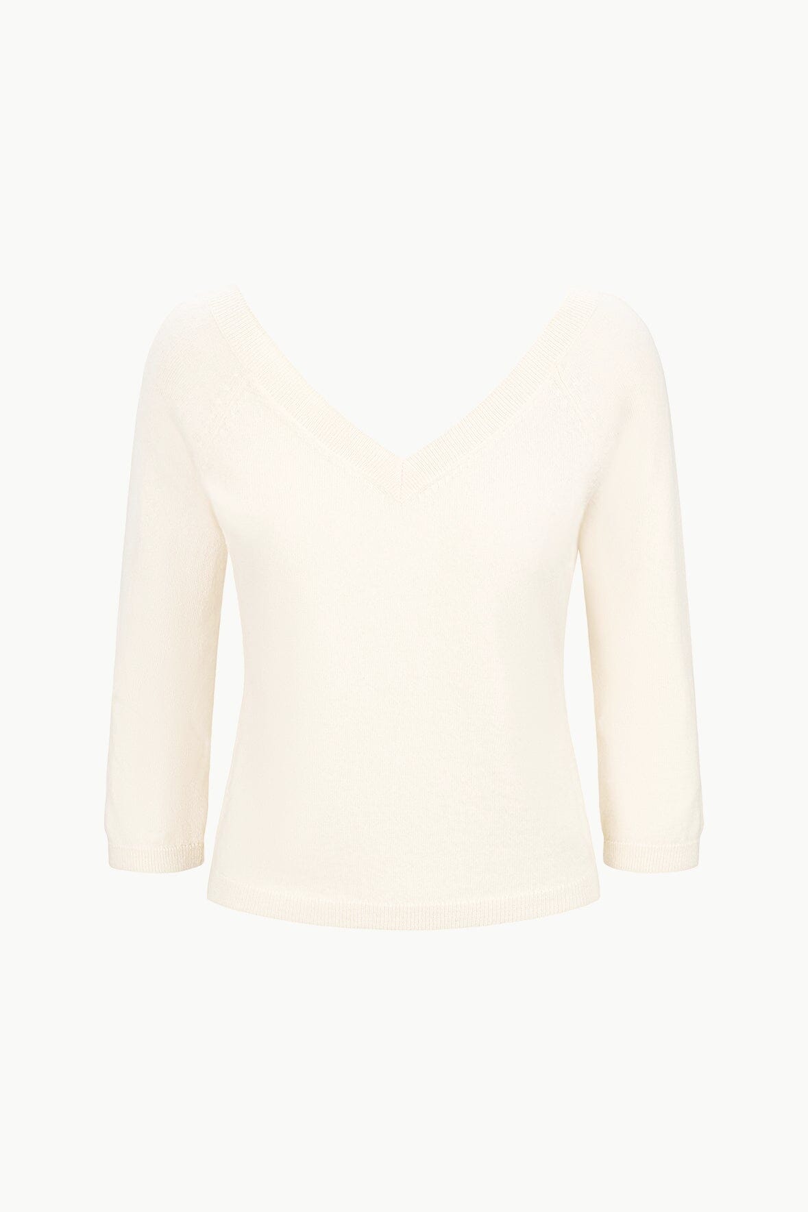 Image MICK CASHMERE SWEATER | IVORY 4 of 4 and Clicking this image will trigger a zoom pop-up