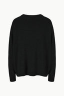 Image SERRANO CASHMERE RELAXED CREW | BLACK 6 of 6