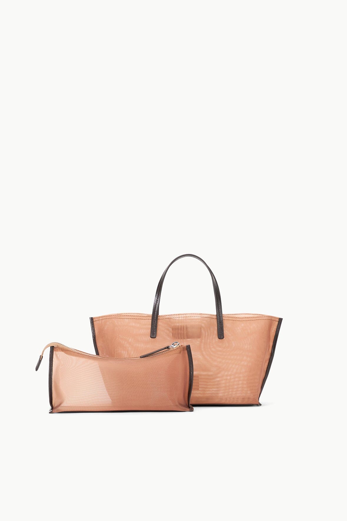 Image CHRISTOS MINI MESH TOTE | CAMEL 3 of 8 and Clicking this image will trigger a zoom pop-up