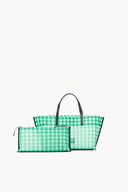 Image CHRISTOS MINI MESH TOTE | JADE GINGHAM 4 of 7