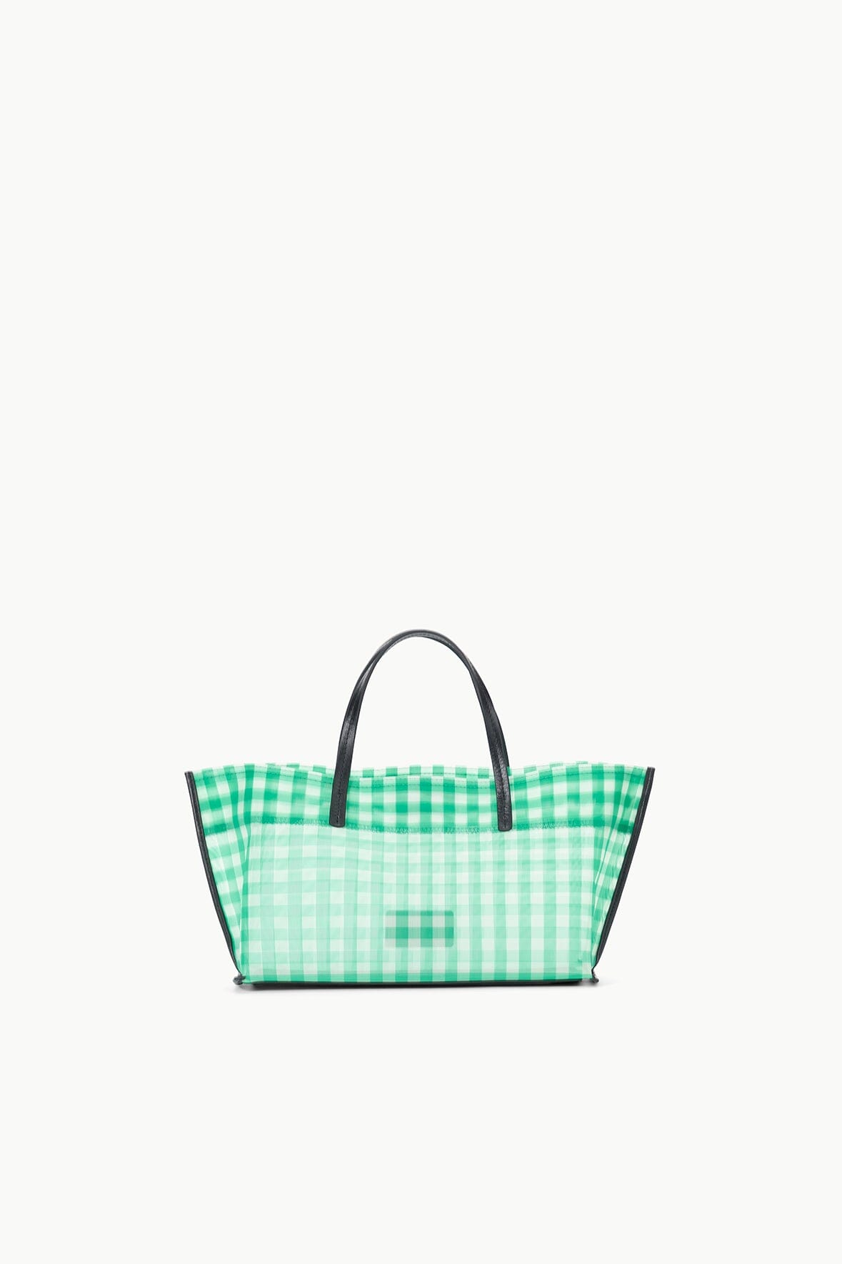 Image CHRISTOS MINI MESH TOTE | JADE GINGHAM 1 of 7 and Clicking this image will trigger a zoom pop-up