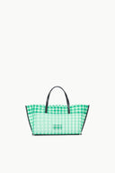 Image CHRISTOS MINI MESH TOTE | JADE GINGHAM 1 of 6