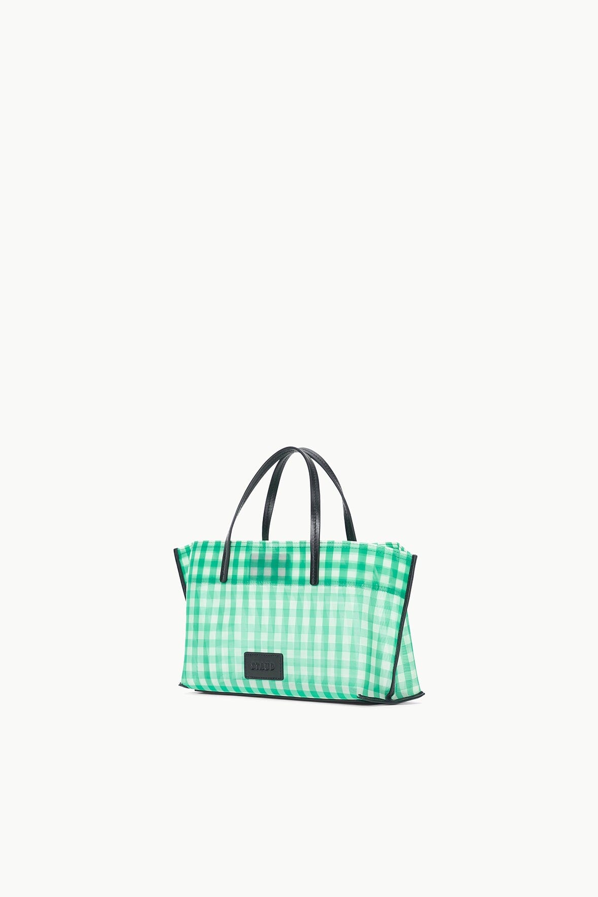 Image CHRISTOS MINI MESH TOTE | JADE GINGHAM 5 of 6 and Clicking this image will trigger a zoom pop-up