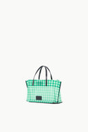 Image CHRISTOS MINI MESH TOTE | JADE GINGHAM 5 of 6