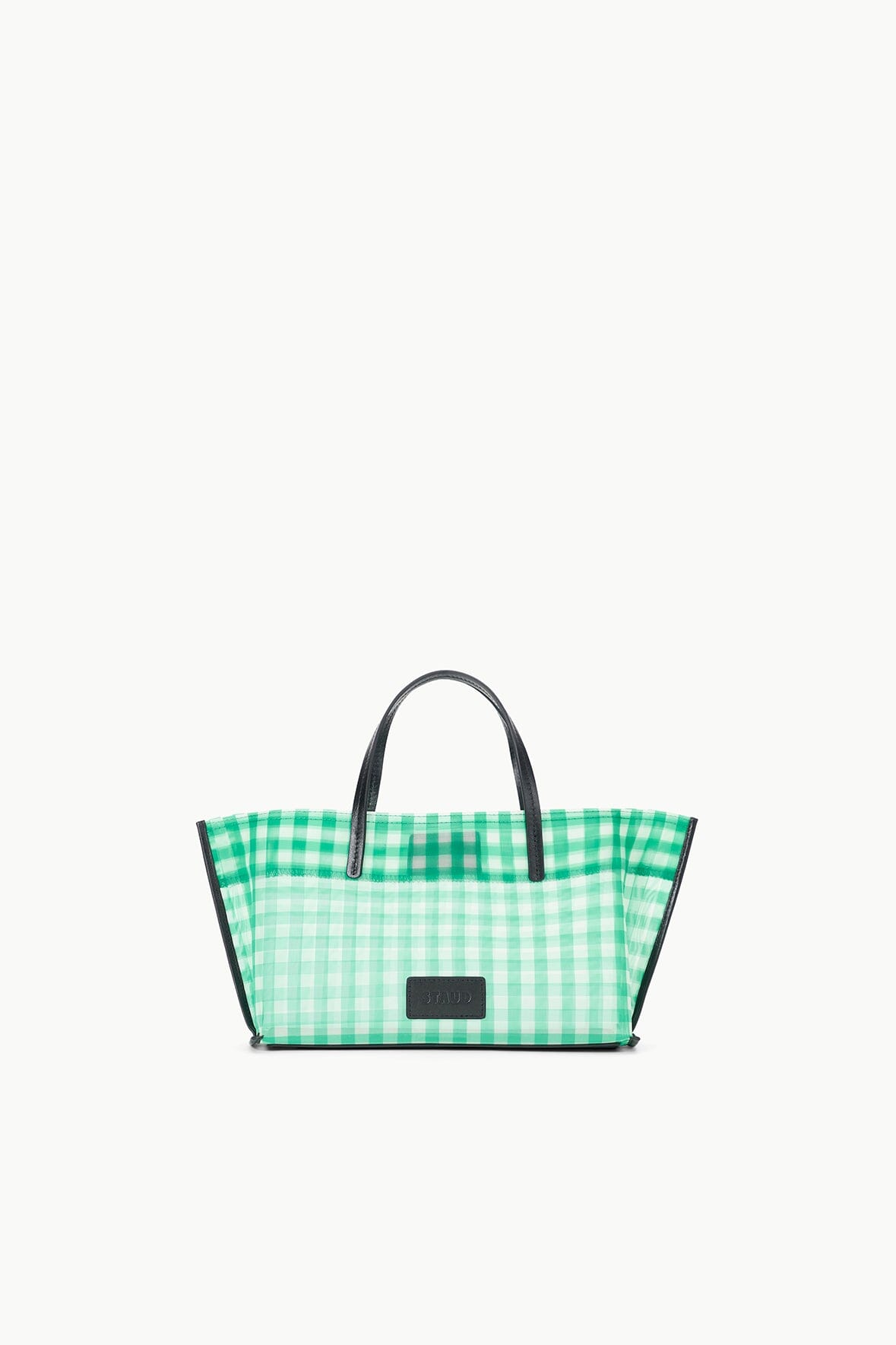 Image CHRISTOS MINI MESH TOTE | JADE GINGHAM 6 of 6 and Clicking this image will trigger a zoom pop-up