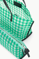 Image CHRISTOS MINI MESH TOTE | JADE GINGHAM 2 of 6