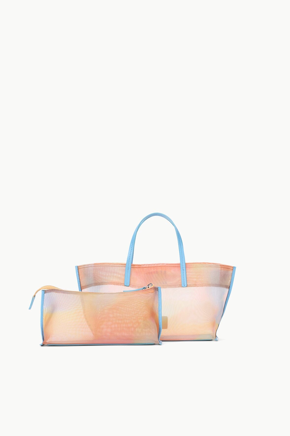 Image CHRISTOS MINI MESH TOTE | PASTEL CLOUDS 3 of 8 and Clicking this image will trigger a zoom pop-up