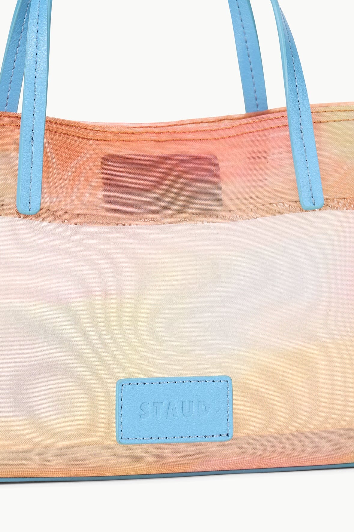 Image CHRISTOS MINI MESH TOTE | PASTEL CLOUDS 6 of 8 and Clicking this image will trigger a zoom pop-up