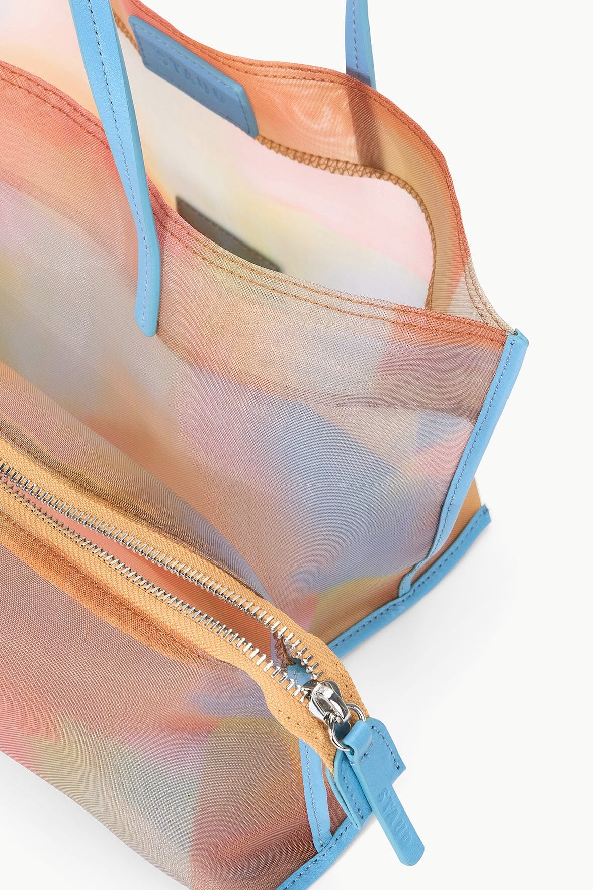 Image CHRISTOS MINI MESH TOTE | PASTEL CLOUDS 8 of 8 and Clicking this image will trigger a zoom pop-up