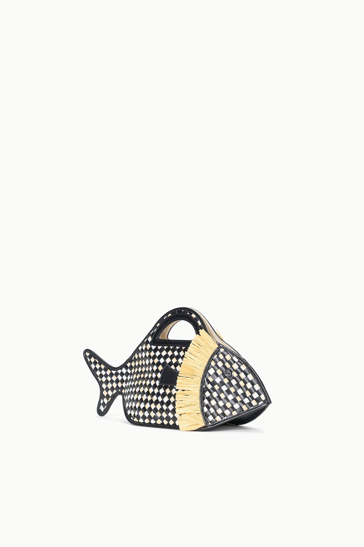 Image CLEO FISH BASKET BAG | BLACK NATURAL 3 of 6 and Clicking this image will trigger a zoom pop-up