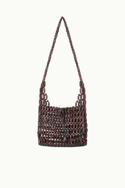 STAUD CORONADO BAG WOOD BEADS