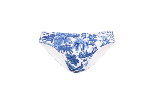 CORSAGE BIKINI BOTTOM  BLUE TOILE