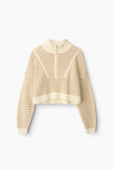 Image CROPPED HAMPTON SWEATER | BREEZE CREME 7 of 7