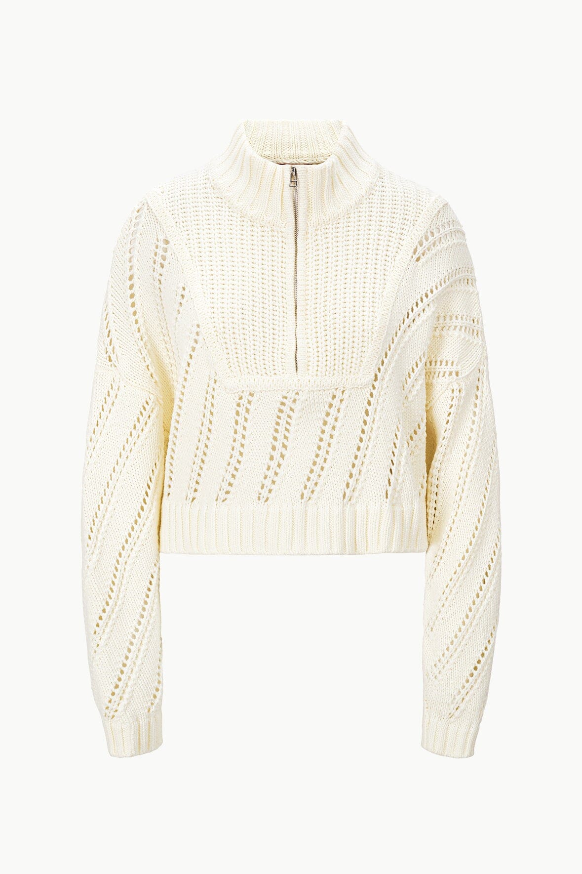 売れ筋商品|||ステゥド ニット&セーター レディース アウター CROPPED HAMPTON - Jumper - ivory CROPPED HAMPTON SWEATER IVORY