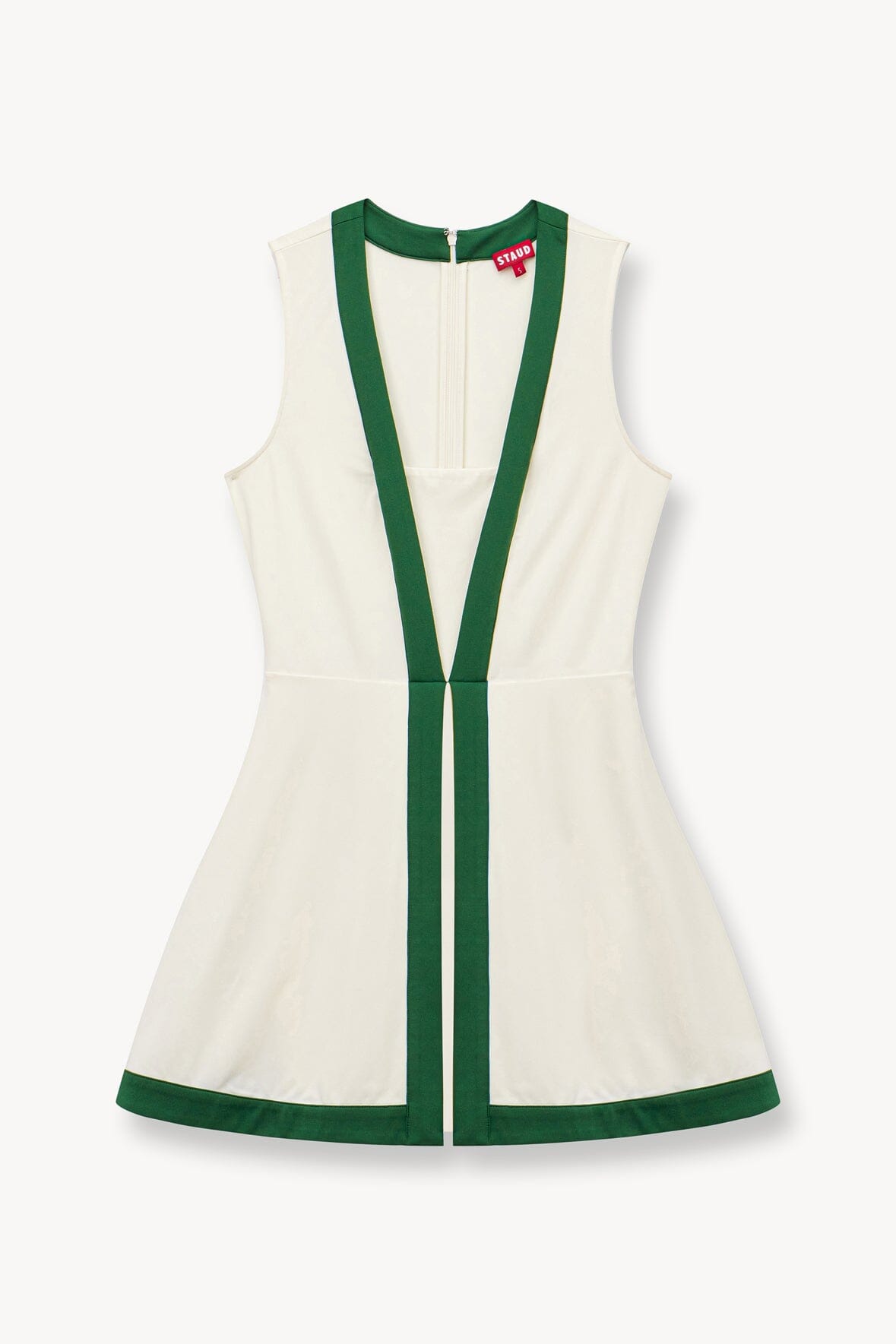 CROSS-COURT DRESS IVORY COURT GREEN