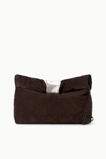 CUFF CLUTCH | ESPRESSO SUEDE