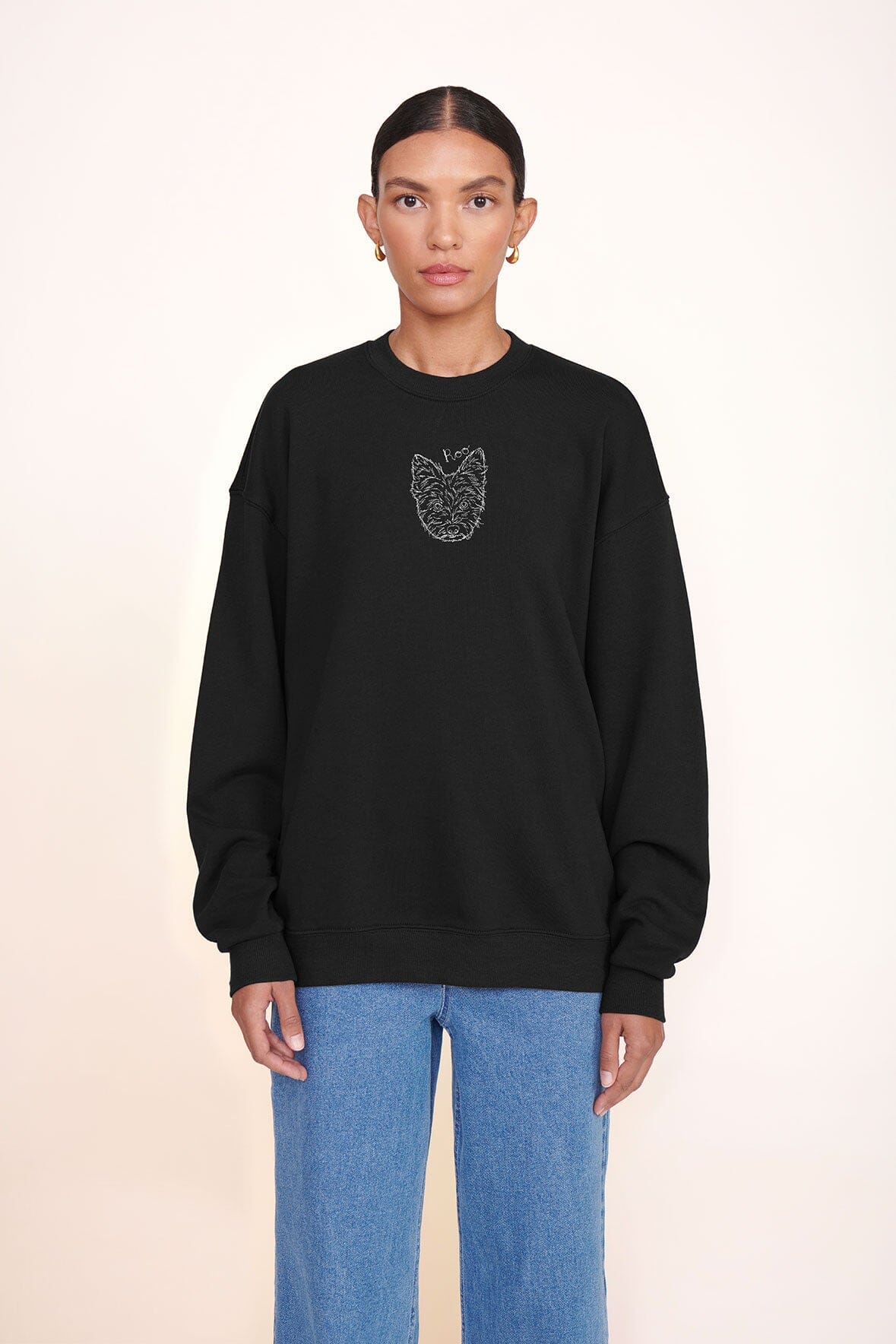 CUSTOM STAUD x C.BONZ OVERSIZED SWEATSHIRT NAVY