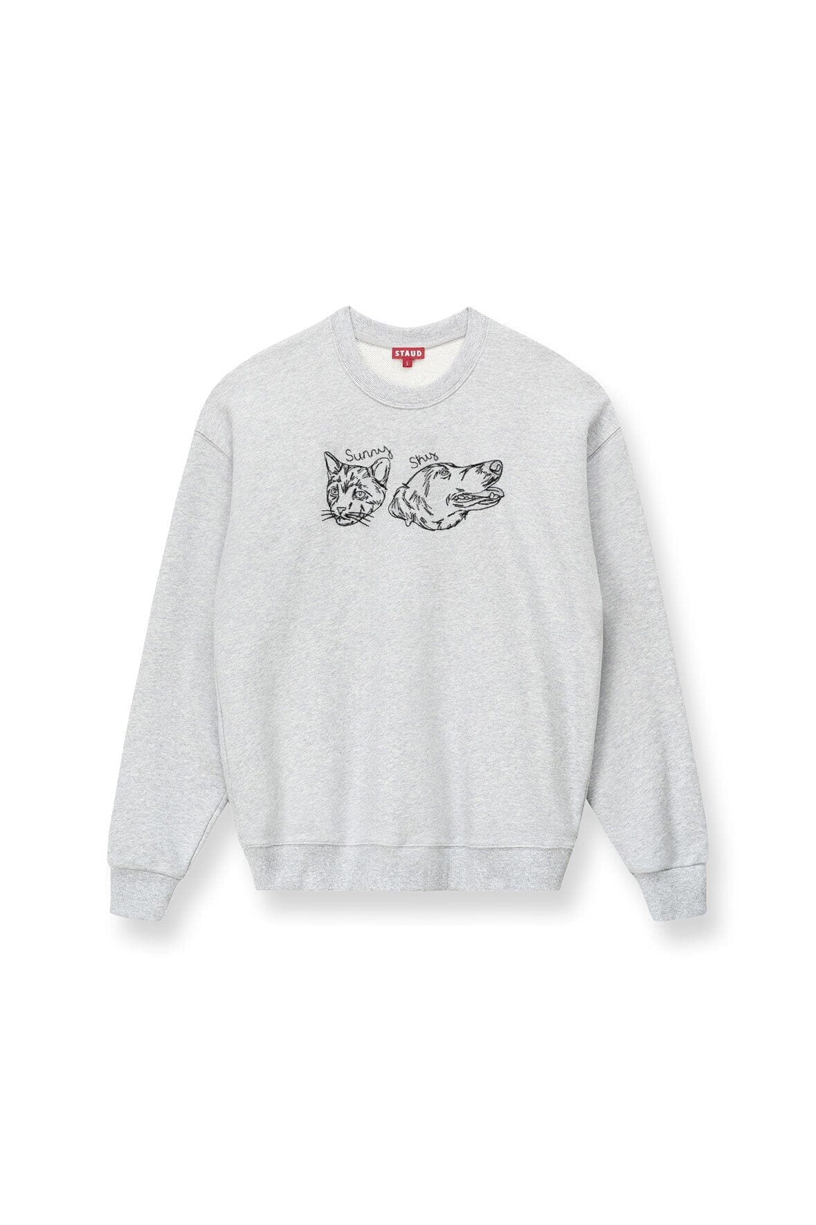 CUSTOM STAUD x C.BONZ OVERSIZED SWEATSHIRT GREY