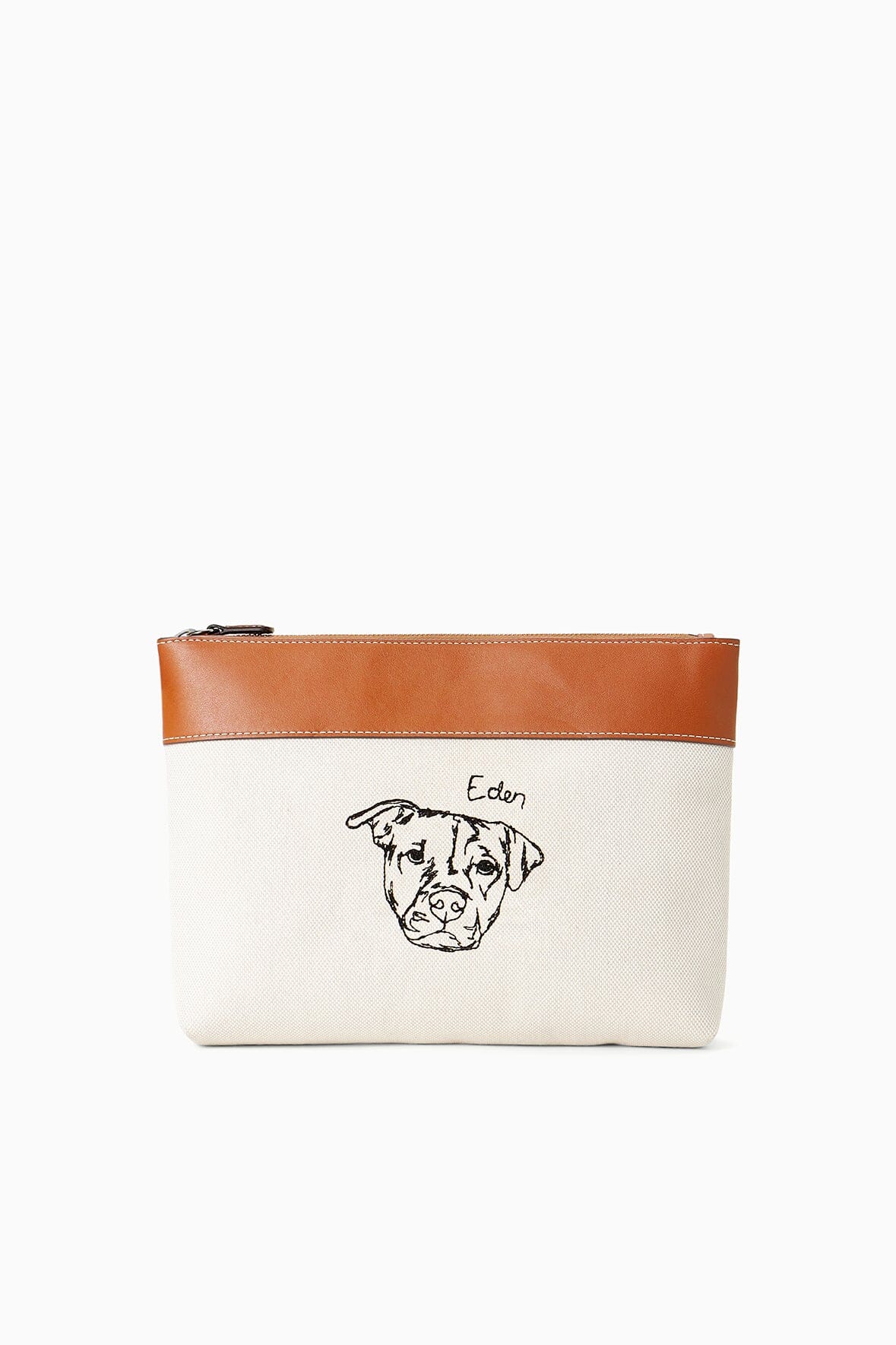 x C.BONZ DUCKIE ZIP POUCH TAN