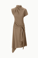Image DAVINA DRESS | TRUFFLE 6 of 7