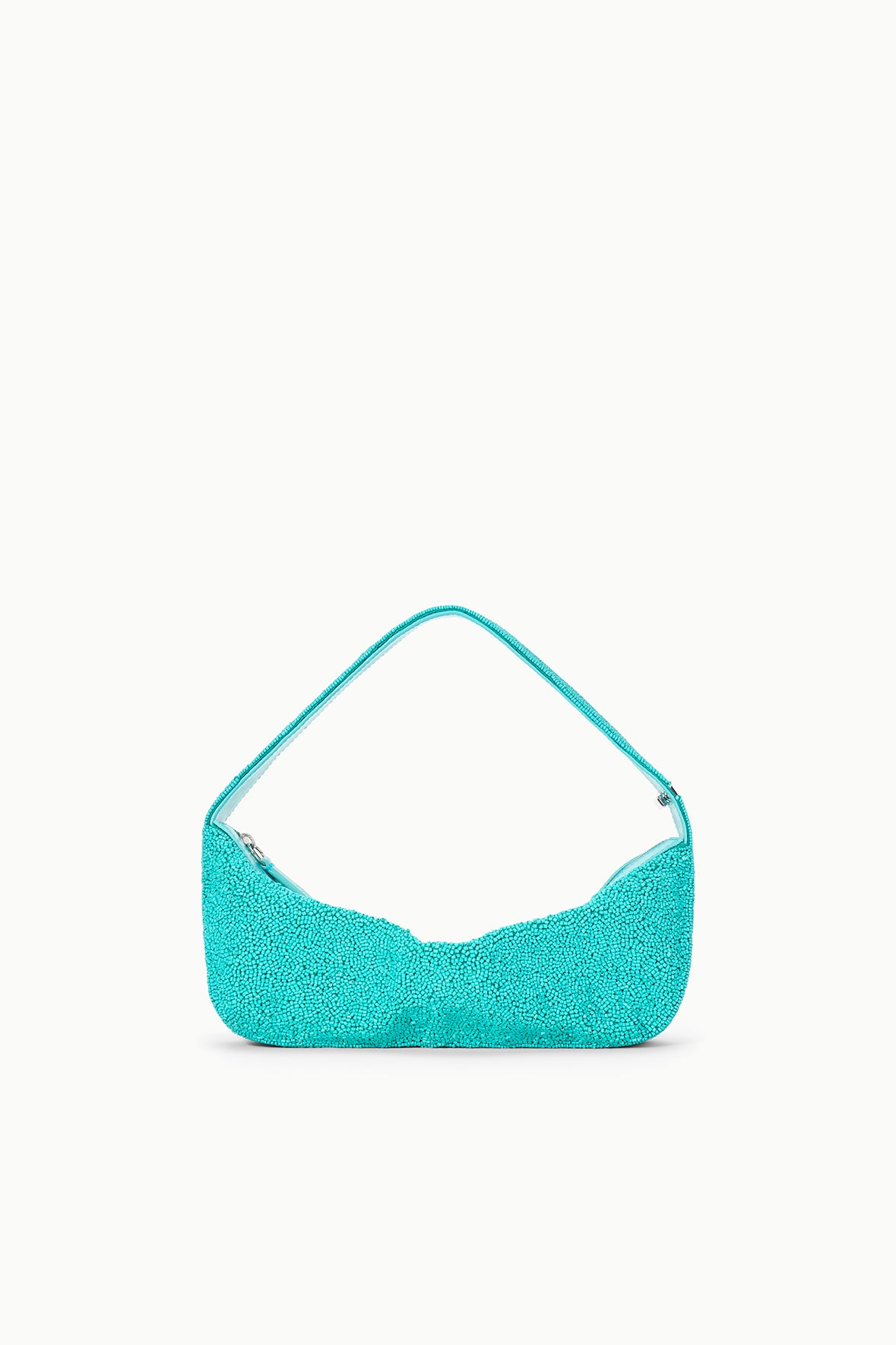 Image DEMY BEADED SHOULDER BAG | TEAL 1 of 9 and Clicking this image will trigger a zoom pop-up