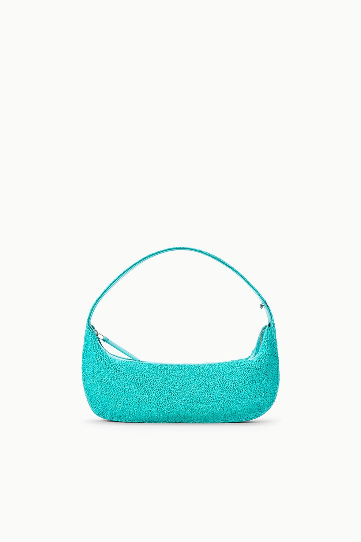 Image DEMY BEADED SHOULDER BAG | TEAL 3 of 9 and Clicking this image will trigger a zoom pop-up