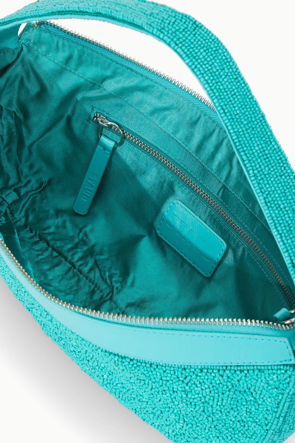 Image DEMY BEADED SHOULDER BAG | TEAL 9 of 9 and Clicking this image will trigger a zoom pop-up