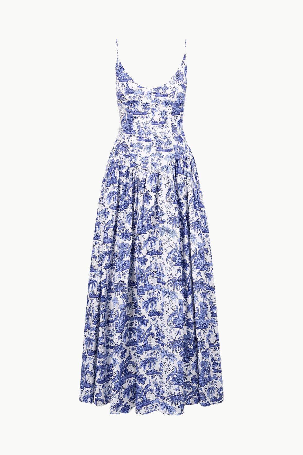 Image DENA DRESS | BLUE TOILE 5 of 5 and Clicking this image will trigger a zoom pop-up