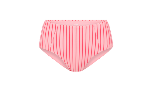 DEVON HIGH RISE BIKINI BOTTOM  MONTAUK STRIPE