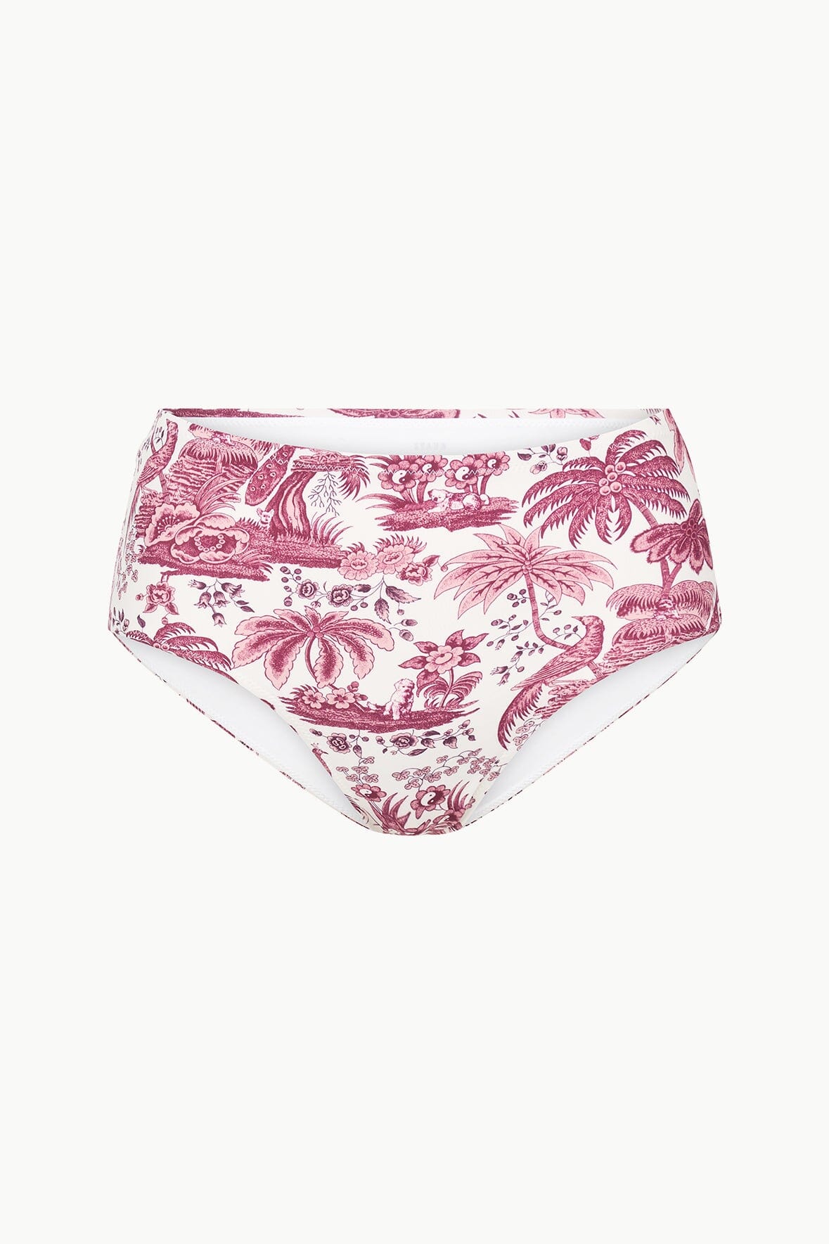 Image DEVON HIGH RISE BIKINI BOTTOM | BORDEAUX TOILE 6 of 6 and Clicking this image will trigger a zoom pop-up