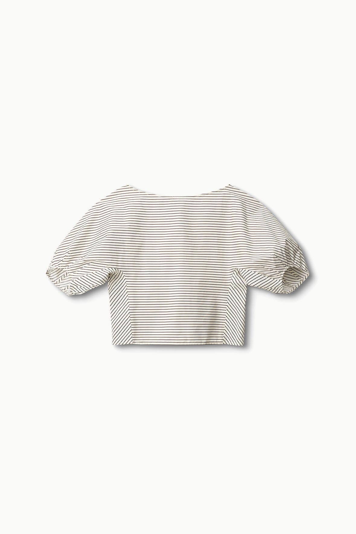 Image DIDI TOP | IVORY DARK OAK MICRO STRIPE 6 of 6 and Clicking this image will trigger a zoom pop-up