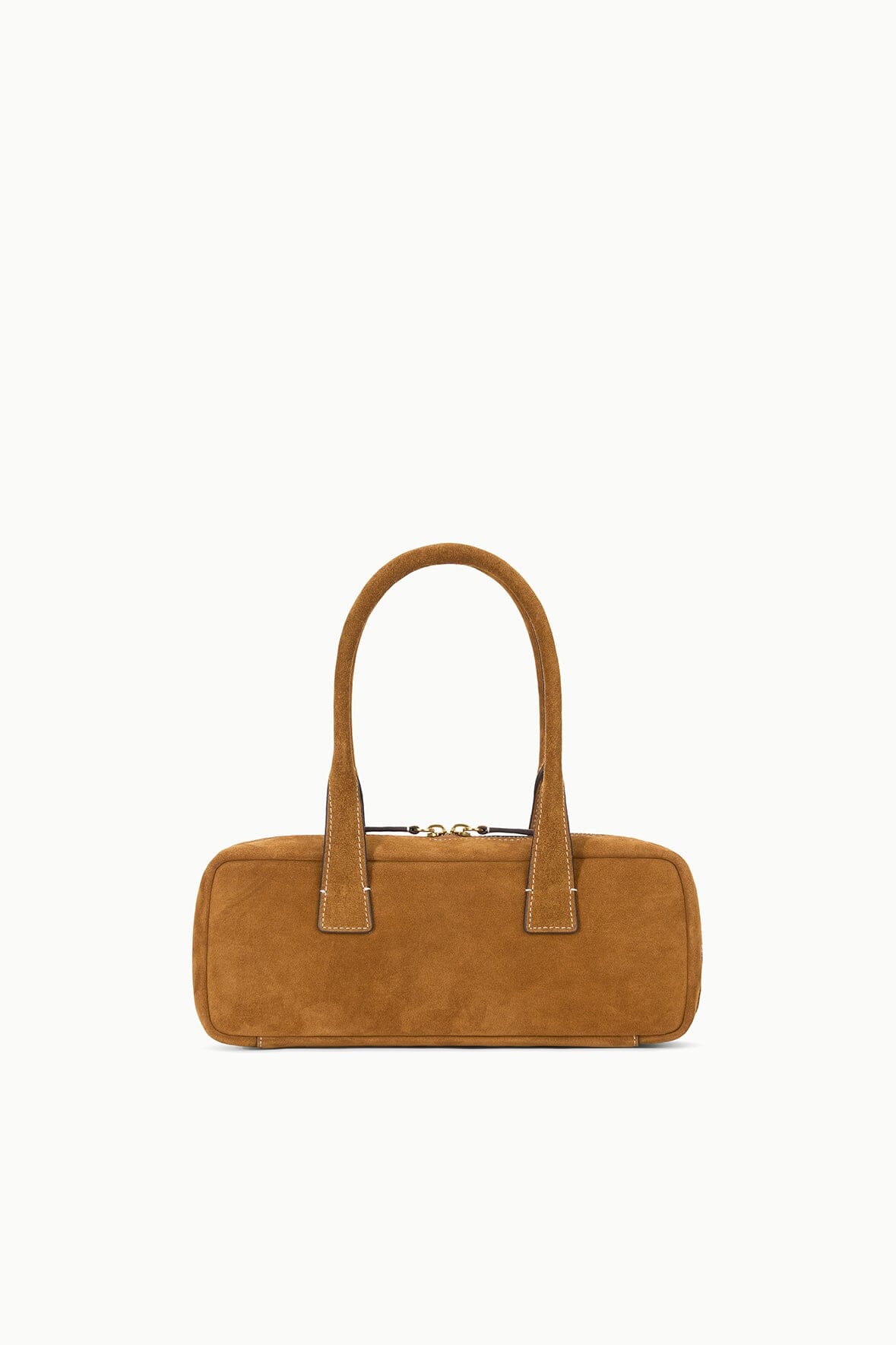 Image DUDE SHOULDER BAG | TAN SUEDE 1 of 7 and Clicking this image will trigger a zoom pop-up