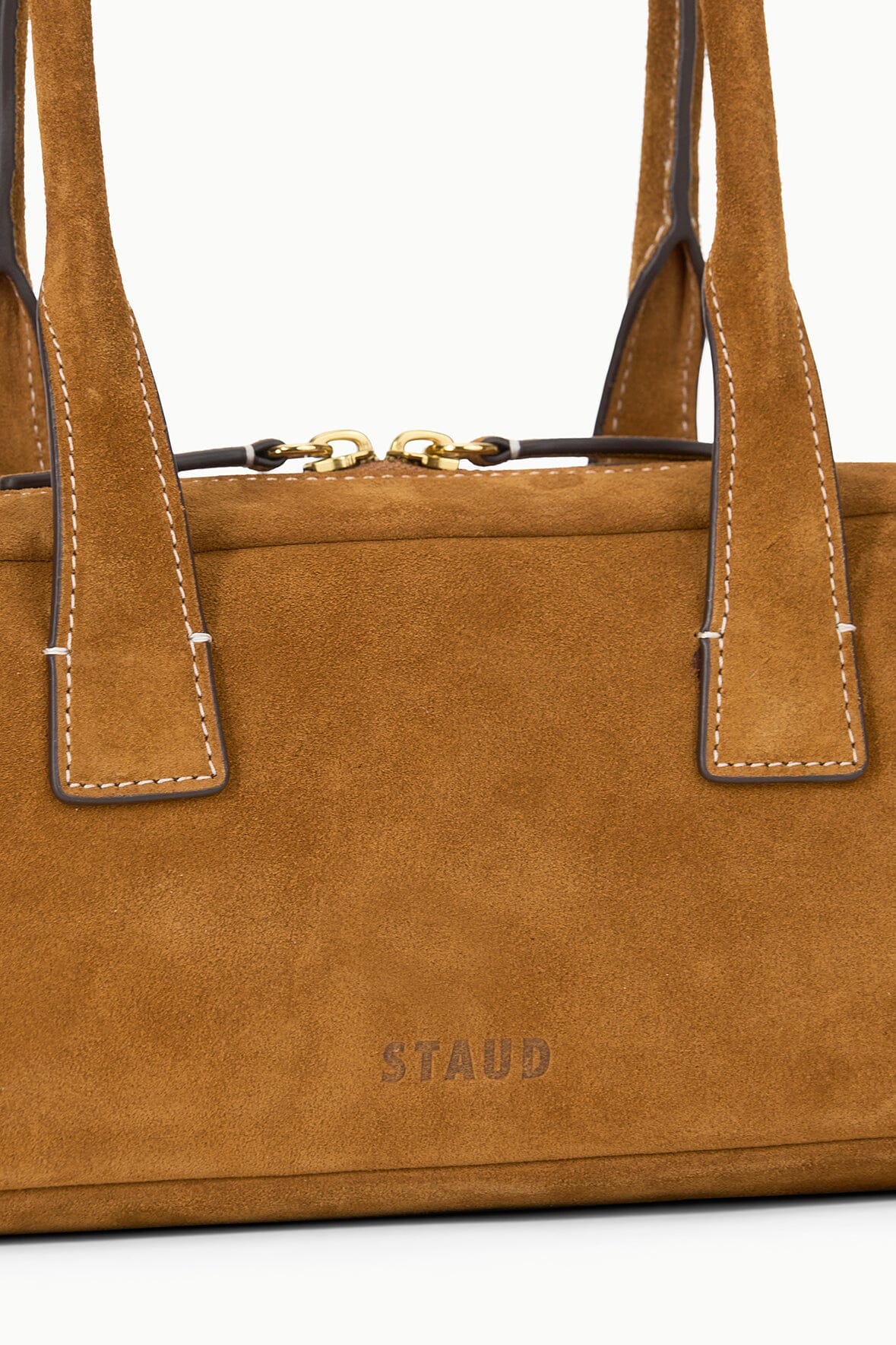 Image DUDE SHOULDER BAG | TAN SUEDE 5 of 7 and Clicking this image will trigger a zoom pop-up