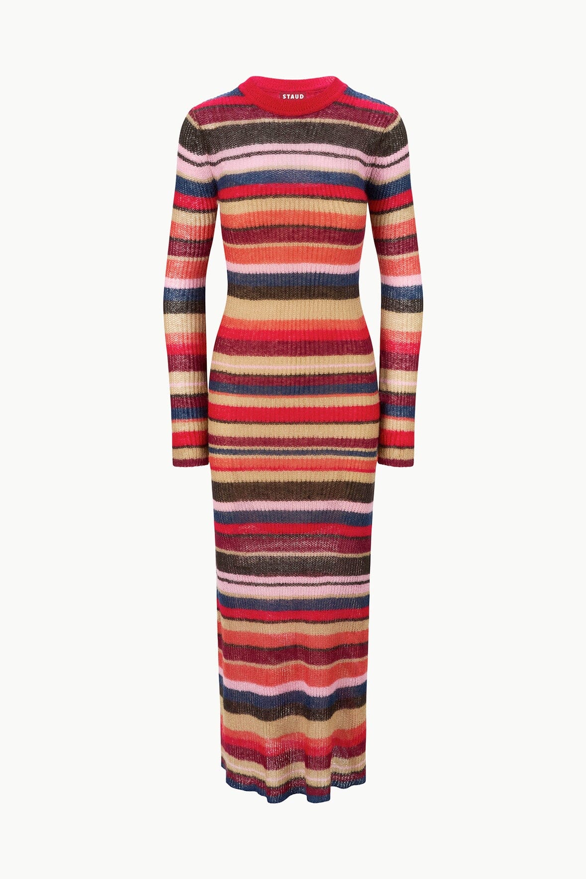 Image EIZA DRESS | AUTUMNAL FADED STRIPE 5 of 5 and Clicking this image will trigger a zoom pop-up