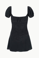 Image ELBA MINI SILK DRESS | BLACK 6 of 6