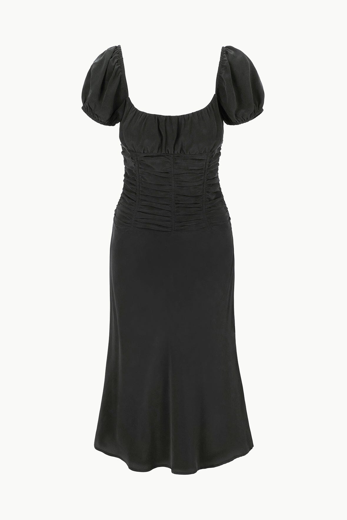 Image ELBA SILK DRESS | BLACK 6 of 6 and Clicking this image will trigger a zoom pop-up