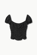 Image ELBA SILK TOP | BLACK 6 of 6