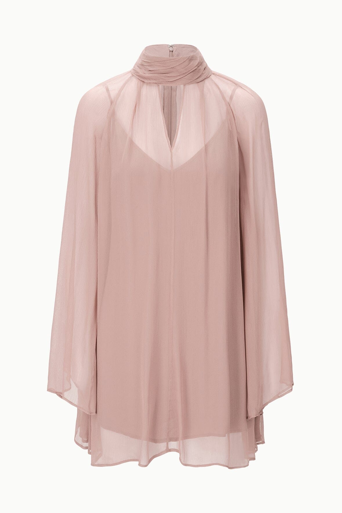 Image ESTHER MINI DRESS | TAUPE 5 of 5 and Clicking this image will trigger a zoom pop-up