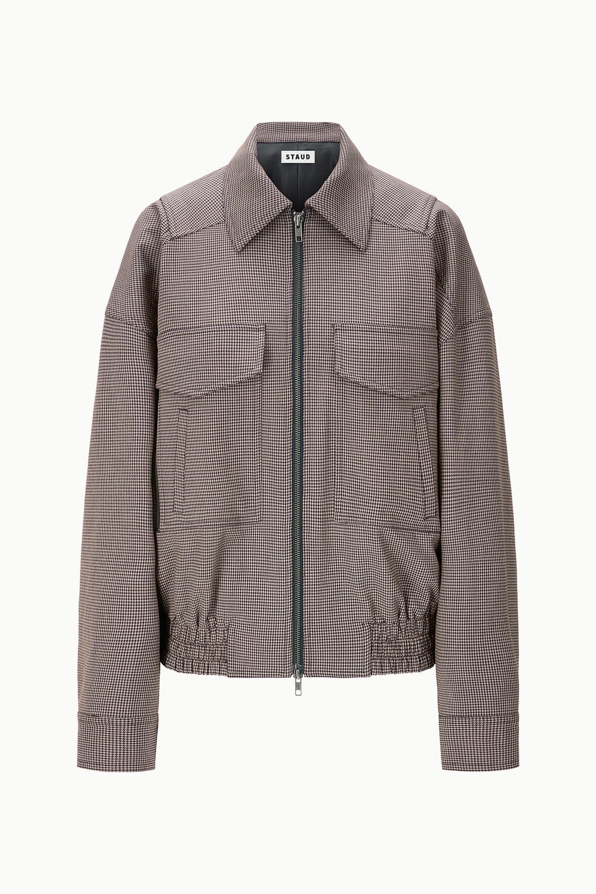 Image EUGENE JACKET | HOUNDSTOOTH 7 of 7 and Clicking this image will trigger a zoom pop-up