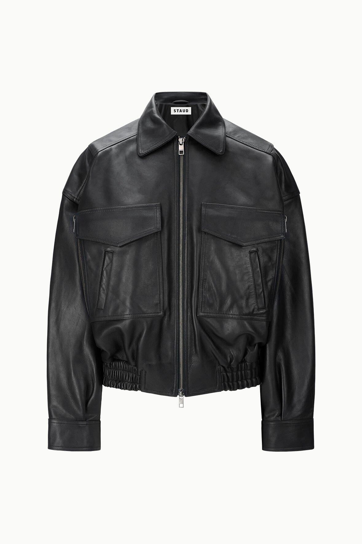 Image EUGENE LEATHER JACKET | BLACK 5 of 5 and Clicking this image will trigger a zoom pop-up