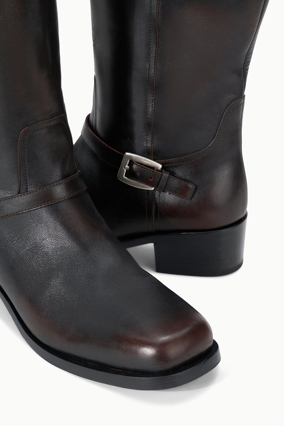 STAUD, Brooklyn Flat Boots in Espresso Distressed, Size 39.5 STAUD, Brooklyn Flat Boots in Espresso Distressed, Size 39.5