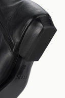 WALLY SOCK FLAT ANKLE BOOT | BLACK